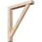 Ekena Millwork Traditional Block Smooth Bracket w/ Offset Brace, Douglas Fir, 5 1/2"W x 38"D x 44"H BKT0604X38X44TRA05SDF - alternate 1